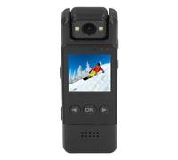 Goshyda Telecamera WiFi per il Corpo, Registratore Audio Video Indossabile HD Clip Posteriore Bodycam Hotspot WiFi Integrato, Rilevamento del Movimento, Obiettivo Rotante a 180°, per