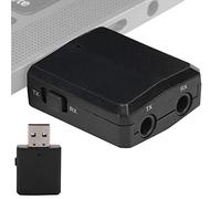 Goshyda Trasmettitore Ricevitore Bluetooth 5.0, Adattatore Scheda USB 3 in 1 con Jack AUX RC A da 3,5 Mm, per PC Laptop Altoparlante Stereo per Smartphone Domestico (BLACK)
