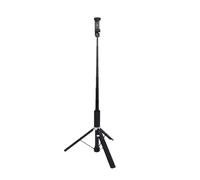 Goshyda Treppiede per Selfie con Apertura Automatica e Chiusura, 9 Sezioni Estensibili, Altezza 187 Cm, con Doppio Supporto per Slitta Fredda e Telecomando Magnetico, per Action Cam del