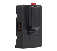Goshyda V Piatta Batteria a Monte, D Tocca Uscita V Piatta Batteria a Montaggio con Bloccaggio con Clip Posteriore, per Batterie NP F970 F960 F750 F770 F550, per la Fotocamera EVF LED