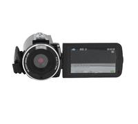 Goshyda Videocamera Videocamera 1080P 30MP Zoom Digitale 18X 3.0 Pollici IPS LCD Visione Notturna a Infrarossi, Batteria 1000mAh, Leggera, Telecomando, per Vlogging, Streaming Live (BLACK)