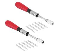 GOSIA 2X Cacciavite A Cricchetto A Pressione Da 260MM con Cacciavite A Spirale con Punte A Cacciavite A Intaglio E A Croce