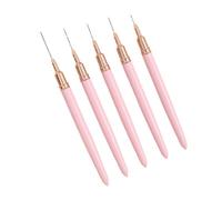 GOSIA 5 Pezzi 7/9/11/15/25 mm Nail Brush Set UV Gel Nail Brush Kit Francese Linea Pittura Disegno Fiore Penna Strumenti