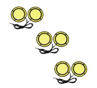 GOSIA 6 Pezzi Auto Giallo Pannocchia LED Luce Diurna Drl Lampada Diurna Fendinebbia Diurna