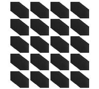 GOSIA Confezione da 240 pannelli fonoassorbenti in schiuma di spugna per ingegneria, pannelli fonoassorbenti, 2,5 x 30,5 x 30,5 cm