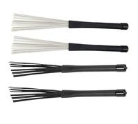 GOSIA Confezione da 4 pennelli per percussione, spazzole per batteria, spazzole per casse, spazzole per batteria jazz, spazzole per percussioni