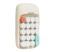 GOSIA Tastiera Bluetooth retrò, senza tastiera, accessori, regali da ufficio, 18 tasti, mini tastiera Bluetooth 2.4 GHz