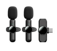 GOSIA Tie Microfoni No Plug and Play Riduzione del rumore Auto Sync Live Stream Microphone, Vlogger, Intervista