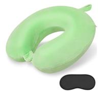 Gosider Cuscini per il collo da viaggio, comodi, da viaggio, a forma di U, in memory foam, supporto per collo e testa, portatile, adatto per aereo, treno, auto, viaggi