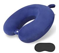 Gosider Cuscino da viaggio per il collo per aerei, cuscino per il collo in memory foam, per viaggi, auto, casa, volo, cuscino portatile per dormire, fornisce supporto per testa e collo