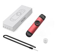 Gosizos Kazoo per adulti, kazoo in metallo con membrane per flauto, strumenti musicali in alluminio, strumenti musicali facili da imparare, per amanti della musica (Rosso)