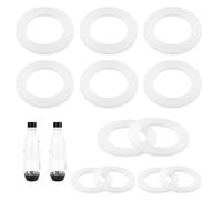 Gosknor 12pz O Ring di Ricambio per Sodastream Bottle, Guarnizione di Tenuta in Silicone Bianco per Bottiglie per Sodastream Bottle O Ring di Ricambio per Bottiglie di Plastica e Bottiglie in Pet