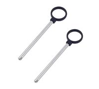 Gosknor 2 Pz Perno Pila Pesi a Forma di Anello, Diametro 0,95cm Perni Set a Caduta Palestra Perni Palestra da 11,2cm per Pila Pesi Perno di Caricamento in Acciaio al Carbonio per Dischi Peso