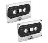 Gosknor 2pz Cassette Vergini, Cassetta Audio Trasparente (30min)