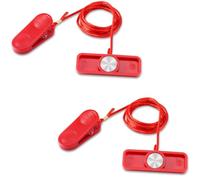 Gosknor 2pz Chiave Magnetica di Sicurezza Tapis Roulant, 6x2cm Universale Interruttore di Sicurezza Magnetico Sostituzione Magnete Arresto Emergenza per Tapis Roulant (Rettangolare)