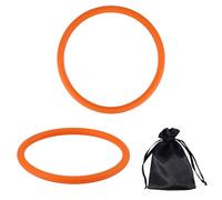 Gosknor 2pz Cinghia di Supporto per Tendine Rotuleo, Silicone Fascia Rotulea con Borsa Portaoggetti Cinghia per Ginocchio Stabilizzatrice Rotulea per Basket Corsa Maglioni Calcio (Arancia)