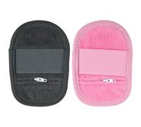 Gosknor 2pz Sacchetto Rimuovi Sabbia, Morbido Guanti per la Pulizia Pulitore per Sabbia con Cerniera Articoli Essenziali Le Vacanze al Mare per Campeggio attività in Spiaggia (Grigio, Rosa)