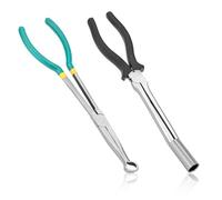 Gosknor 2pz Utensile per l'Estrazione delle Candele, Tipo a Manicotto e Tondo Pinze per Candele Pinza per Cavi Candele Pinza Cappucci Candele Utensile per la Rimozione delle Candele per Auto