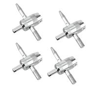 Gosknor 4pz 4-Way Valve Core Tools, 4-in-1 Tire Valve Tool Valve STEM Core Remover Tire Valve STEM Extractor Valve STEM Removal Tool per Bici e Auto