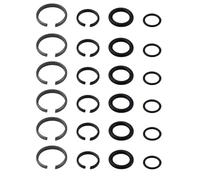 Gosknor 6 Set 3/8" e 6 Set 1/2" di Anello di Ritegno a Impatto Anelli di Attrito con O-Ring, Anello di Ritegno per Chiave a Bussola a Impatto per Chiave di Tipo Elettrico/Pneumatico Parti e Accessori