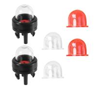 Gosknor 6pz 188-512-1 Snap in Primer Bulbs e 2 Dimensioni Pompa di Adescamento 188-12-1 0057003 0057004, Parti Ricambio Carburatore Piccoli Motori per Soffiatore per Zama Walbro Craftman(Rosso)