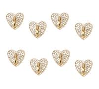 Gosknor 8pz Oro Diamante Cuore Telefono Anello Supporto