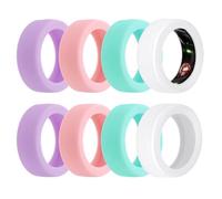 Gosknor 8pz Protezione Ring per Oura Gen 4 / Gen 3 / Samsung Galaxy Ring, Anti-Graffio Proteggi-Anelli Cover Silicone Accessori Manica per Donne Uomini Allenamento Palestra, S (5/6/7/8/9)