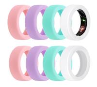 Gosknor 8pz Protezione Ring per Oura Gen 4 / Gen 3 / Samsung Galaxy Ring, Anti-Graffio Proteggi-Anelli Cover Silicone Accessori Manica per Donne Uomini Allenamento Palestra, M (10/11/12/13)