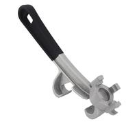 Gosknor Chiave per Tappi, Chiave per Tappi 3 in 1 Chiave per Tappi in Acciaio al Carbonio con Copertura Antiscivolo Apri Coperchio Secchio Chiave per Fusti Multifunzionale per Uso Domestico