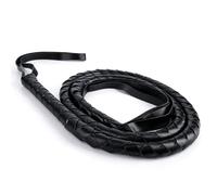 Gosknor Frusta per Adulti, Frusta in PU per Costume Halloween (Nero)