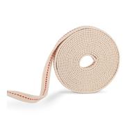 Gosknor Stoppini per Lampade a Olio con Punto Rosso, Stoppino Piatto in Cotone a Base di Cherosene da 1,5 cm 3 m per Lampade Cherosene e Olio di Paraffina (Bianco)