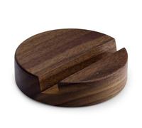 Gosknor Supporto per Telefono in Legno, Singolo Slot Rotondo Portatile Supporto Cellulare da Tavolo da Scrivania Organizer Cellulare per Cucina Bagno Ufficio Accessori
