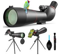 Gosky 20-60×85 Spotting Scope with Tripod - Phone Adapter, Dual Focusing Spotter Scope for Bird Watching, Wildlife Scenery (Black)