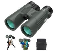 Gosky Binocolo HD 10X42 per adulti con adattatore per telefono, binocolo ad alta potenza con prisma BAK4 e lente FMC, binocolo impermeabile per bird watching, caccia, viaggi, sport all'aria aperta