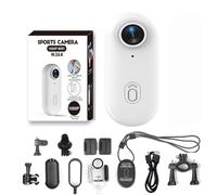 Gosnap - Thumb Camera, Gosnap - Go Snap Camera-4k Thumb Action, Wearable Mini Gosnap Body Camera with 360° Rotation Spring Clip (White,4K)