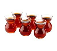 GOSOYO Bicchieri da Tè Turchi (6 pezzi), Tazze da Tè Arabo Persiane e Bicchieri da Degustazione di Whisky (145 ml/5oz)