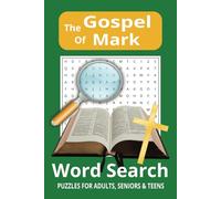 Gospel of Mark Word Search Puzzle: Word Search with Easy to Read print, Bible words, 50 puzzles and answers.