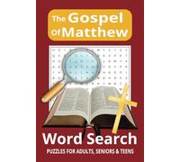 Gospel of Matthew Word Search Puzzle: Easy to Read Print, 50 word puzzles and answers.