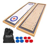 GoSports 6 Foot Shuffleboard And Curling 2-in-1 Game