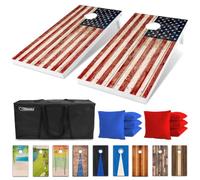 GoSports Classico set Cornhole - Contiene 8 pouf, custodia da viaggio e regole di gioco (a scelta stile)