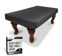 GoSports Copertura per tavolo da biliardo in similpelle di alta qualità, impermeabile e antistrappo, resistente, per interni ed esterni, colore nero