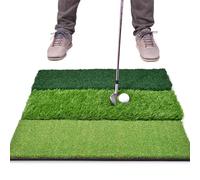 GoSports GOLF-TRITURF-24x24, Tri-Turf XL-Tappetino da Golf per Allenamento Indoor e Outdoor, Misura 61 x 61 cm Unisex-Adulto, Verde, 24" X 24"