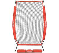 GoSports NET-ISCREEN-7x4, 7' x 4' -Schermo-Rete di Protezione per lanciatori da Baseball e Softball, indispensabile per Un Allenamento Sicuro Unisex Gioventù, Rosso
