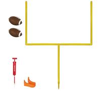 GoSports PRO Kick Challenge - Set di Porta da Football Americano con 2 palloni da Football e Tee per calciare, a grandezza da Cortile