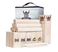 GoSports Regulation Size Kubb Viking Clash Toss Game Set for Kids & Adults