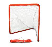 GoSports - Rete da Lacrosse regolamentare da 1,8 x 1,8 m, con Telaio in Acciaio, Porta da Lacrosse Veramente Portatile, Installazione in Giardino in pochi Minuti