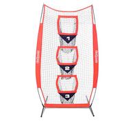 GoSports - Rete da Lancio per Football Americano, 2,4 x 1,2 m, Colore: Rosso