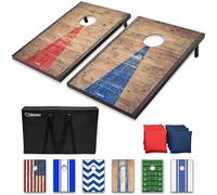 GoSports Set Classico per Cornhole - Include 8 Pouf, Custodia da Viaggio e Regole del Gioco (Scelta di Stile)
