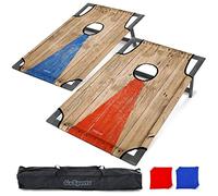 GoSports Set da gioco portatile con cornice in PVC per cornhole con 8 pouf e custodia da viaggio - Scegli il tuo stile