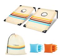 GoSports Set da Gioco Portatile Cornhole - Gioco di Lancio da Spiaggia o Prato all'aperto Premium per Bambini e Adulti